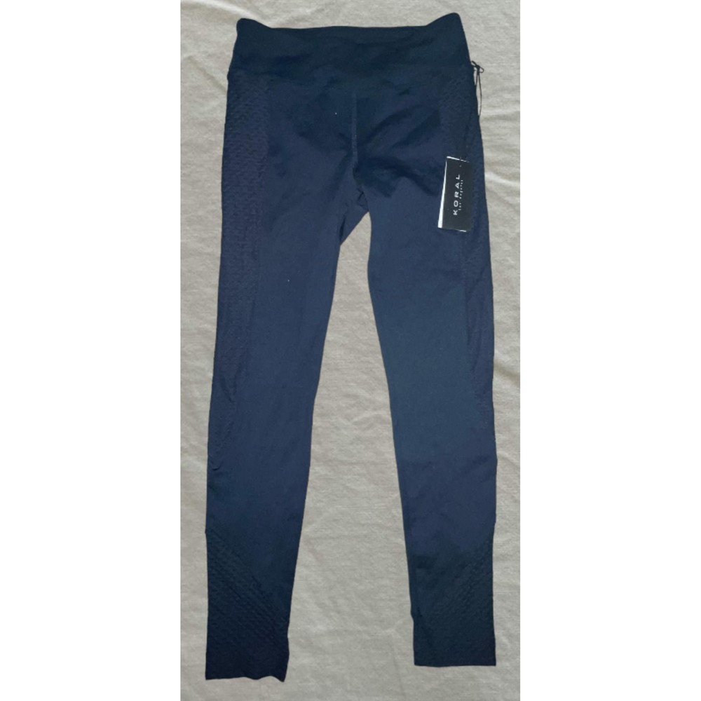 Koral Women’s Blue Mesh Panel Harlow High Rise Energy Legging Size small
